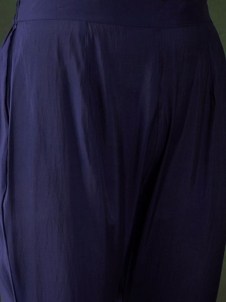 Floral Embroidered Kaftan Kurta & Trousers