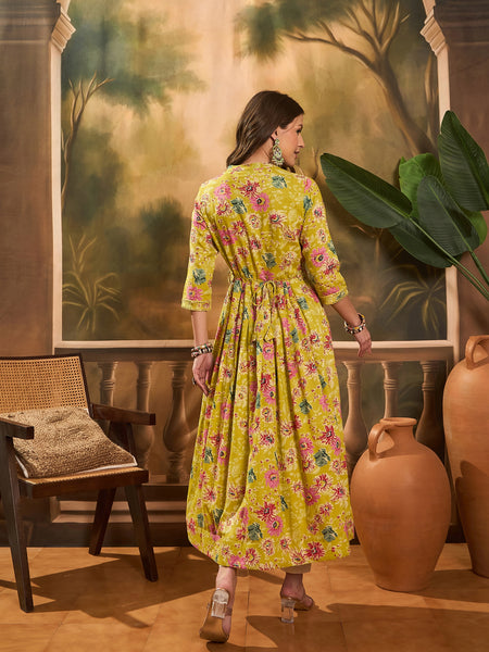 Floral Printed Anarkali Kurta