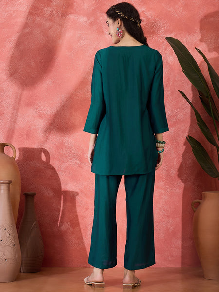 Patch Work Tunic and Trouser Co-Ords Set