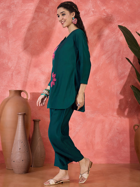 Patch Work Tunic and Trouser Co-Ords Set