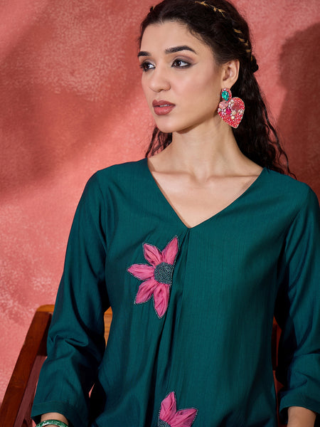 Patch Work Tunic and Trouser Co-Ords Set