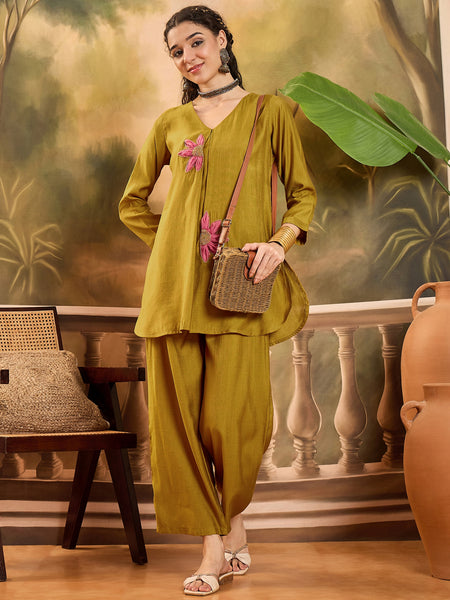 Patch Work Tunic and Trouser Co-Ords Set