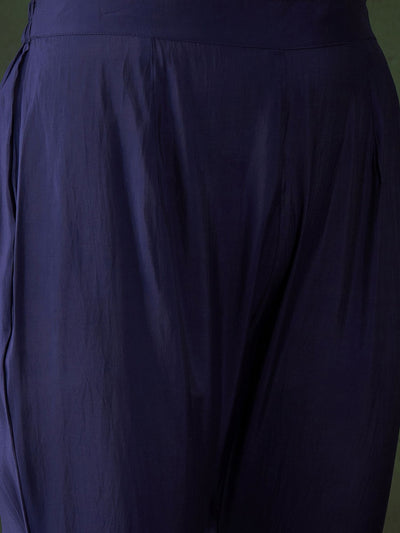 Floral Embroidered Kaftan Kurta & Trousers