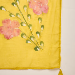 Pure Cotton Floral Embroidered Kurta with Trouser & Dupatta Kurta Set
