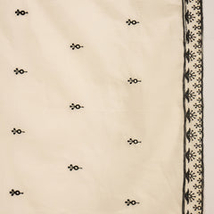 Pure Cotton Embroidered Shoulder Strap Kurta With Pant & Dupatta Kurta Set