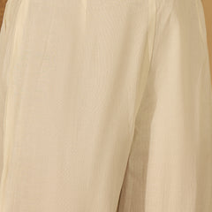 Pure Cotton Embroidered Shoulder Strap Kurta With Pant & Dupatta Kurta Set