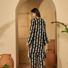 Embroidered & Printed Straight Kurta With Pant Kurta Set