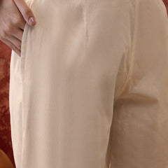 Pure Cotton Embroidered Shoulder Strap Kurta Set with Pant & Dupatta