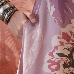 Floral Printed Shirt Collar  Pathani Kurta & Trousers Kurta Set