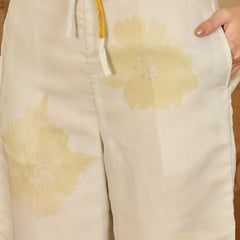Embroidered & Printed Cotton  Lining in Kurta With Pant Co-Ords