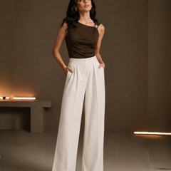 High-Rise Relaxed Fit Trousers