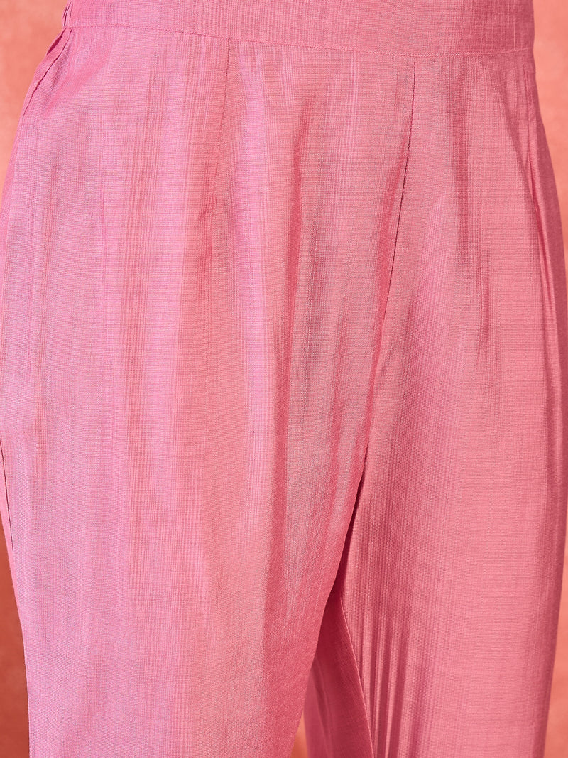 Floral Embroidered Kurta With Pant Kurta Set