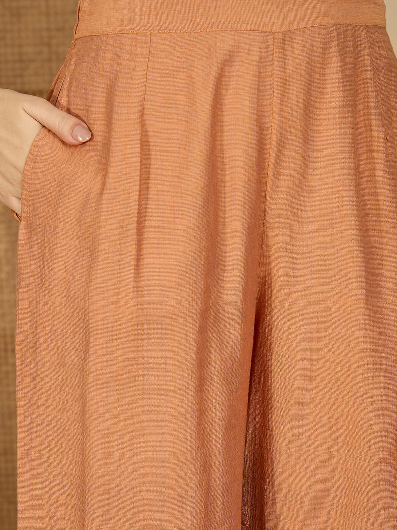 Floral Embroidered Tunic With Trousers Co-Ords Set