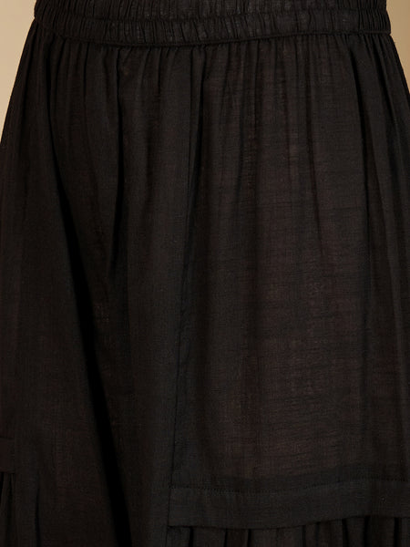 Black Embroidered Tunic With Palazzo Co-Ords