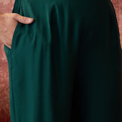Premium Lace Detail Straight Kurta With Trouser Set