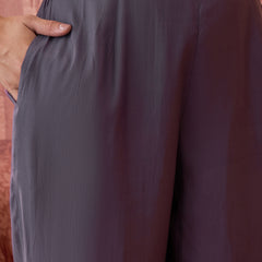 Premium Lace Detail Straight Kurta With Trouser Set