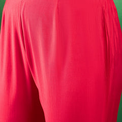 Floral Embroidered Sequinned Pure Silk V-Neck Kurta With Trousers & Dupatta
