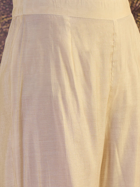 Floral Embroidered Straight Kurta With Trouser & Dupatta Kurta Set