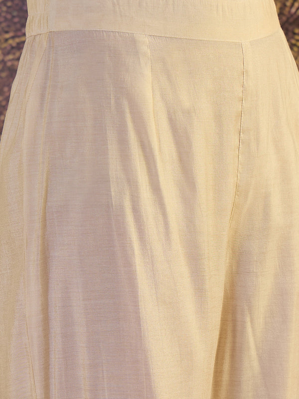 Floral Embroidered Straight Kurta With Trouser & Dupatta Kurta Set