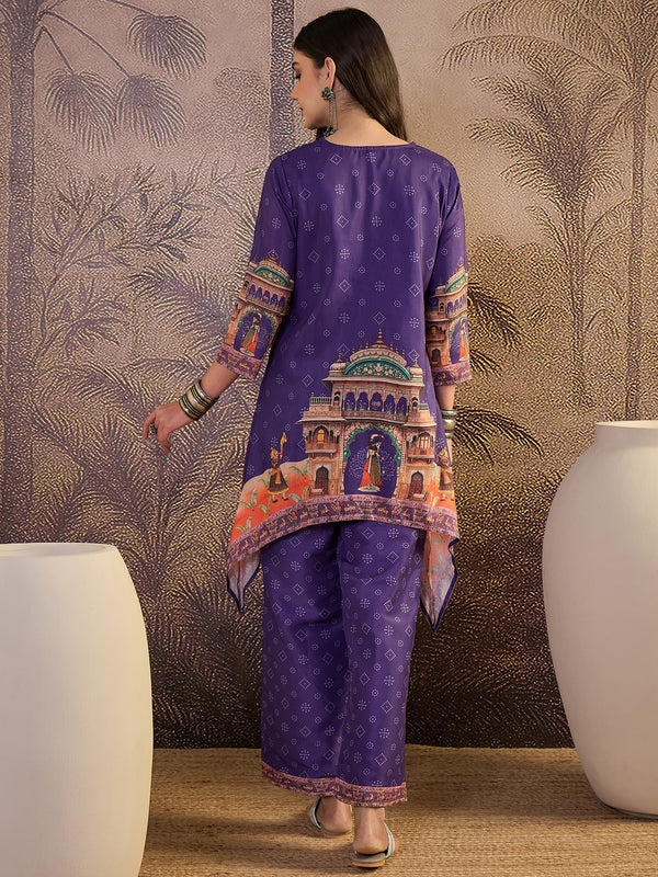 Floral Printed & Lining in Kurta With Pant Co-Ords