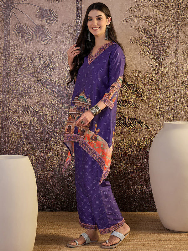 Floral Printed & Lining in Kurta With Pant Co-Ords