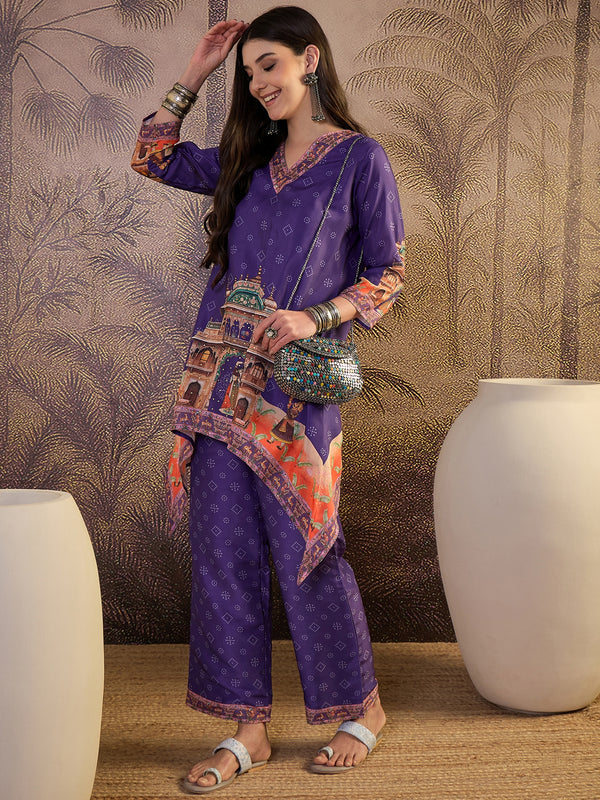 Floral Printed & Lining in Kurta With Pant Co-Ords