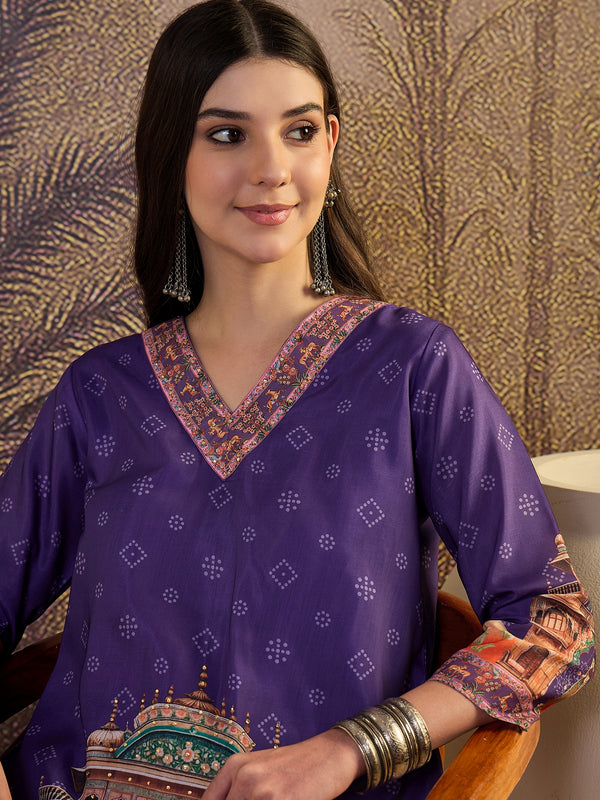 Floral Printed & Lining in Kurta With Pant Co-Ords
