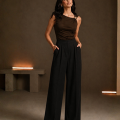 High-Rise Relaxed Fit Trousers