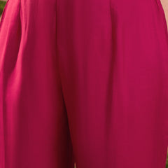 Floral Embroidered & Sequinned A-Line Kurta With Trouser & Dupatta Kurta Set