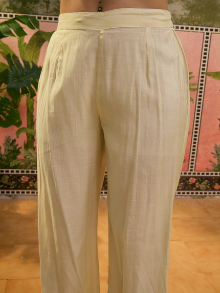 Floral Embroidered Straight Kurta With Trouser & Dupatta Kurta Set