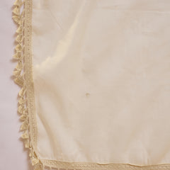 Pure Cotton Embroidered Sholder Straps Straight Kurta With Trouser & Dupatta Kurta Set