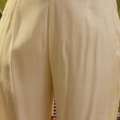 Floral Embroidered Straight Kurta With Trouser & Dupatta Kurta Set