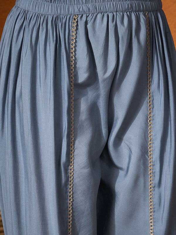 Embroidered Tunic With Trouser Co-Ords