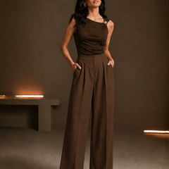 High-Rise Relaxed Fit Trousers
