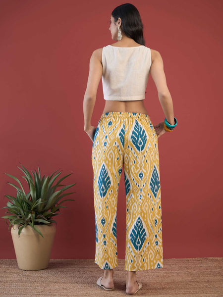 Ethnic Motifs Printed Top Jacket With Trousers
