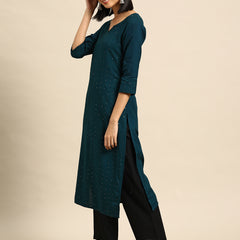 Embroidered Sequinned Kurta