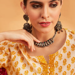 Floral Printed Straight Kurti
