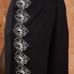 Embroidered Top With Palazzo Co-Ords