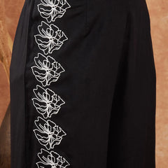 Embellished Lace Up Detail Top & Palazzo Co-Ords Set