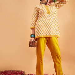 Floral Printed Straight Kurti