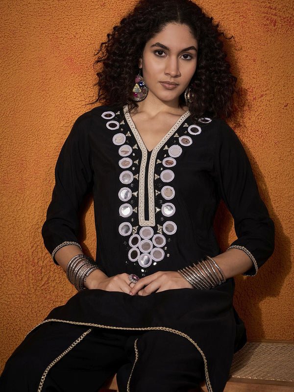 Embroidered Tunic With Trouser Co-Ords