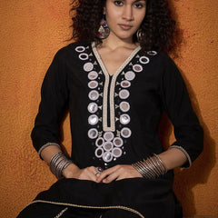 Embroidered Tunic With Trouser  Co-Ords