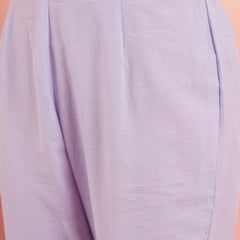 Ethnic Motifs Embroidered  Pure Cotton Tunic With Trouser Co-Ords