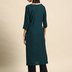 Embroidered Sequinned Kurta