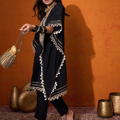 Embroidered Kurta With Trouser