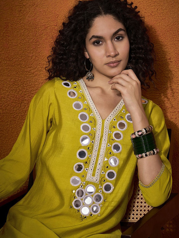 Embroidered Tunic With Trouser  Co-Ords