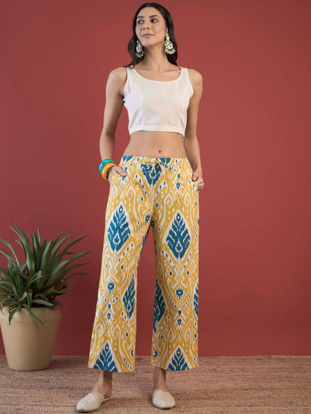 Ethnic Motifs Printed Top Jacket With Trousers