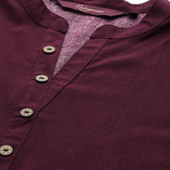 Printed Mandarin Collar Kurti