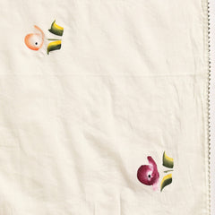 Off White Embroidered  Pure Cotton Kurta with Trousers & Dupatta