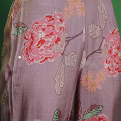 Floral Printed Shirt Collar Mirror Work Pathani Kurta & Trousers